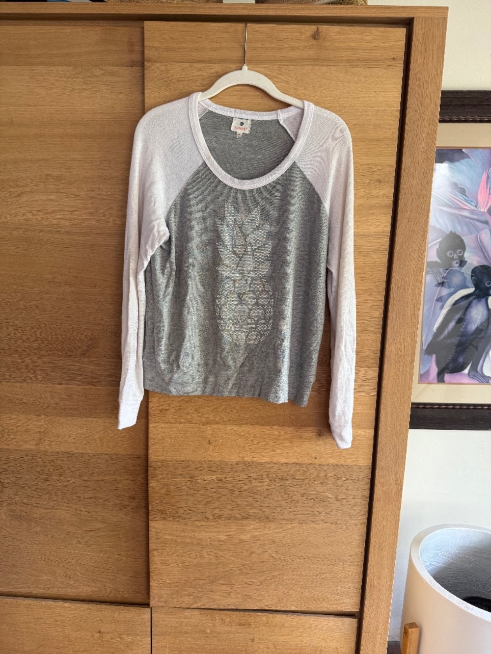 Vintage SUNDRY Beaded Pineapple Sweatshirt